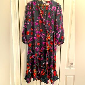 Calvin Klein wrap midi dress. Size 8